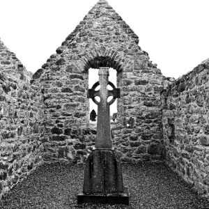 Church with St Patrick's cross